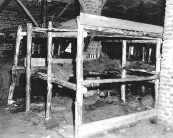 Sleeping quarters in Wobbelin, a subcamp of Neuengamme concentration camp
